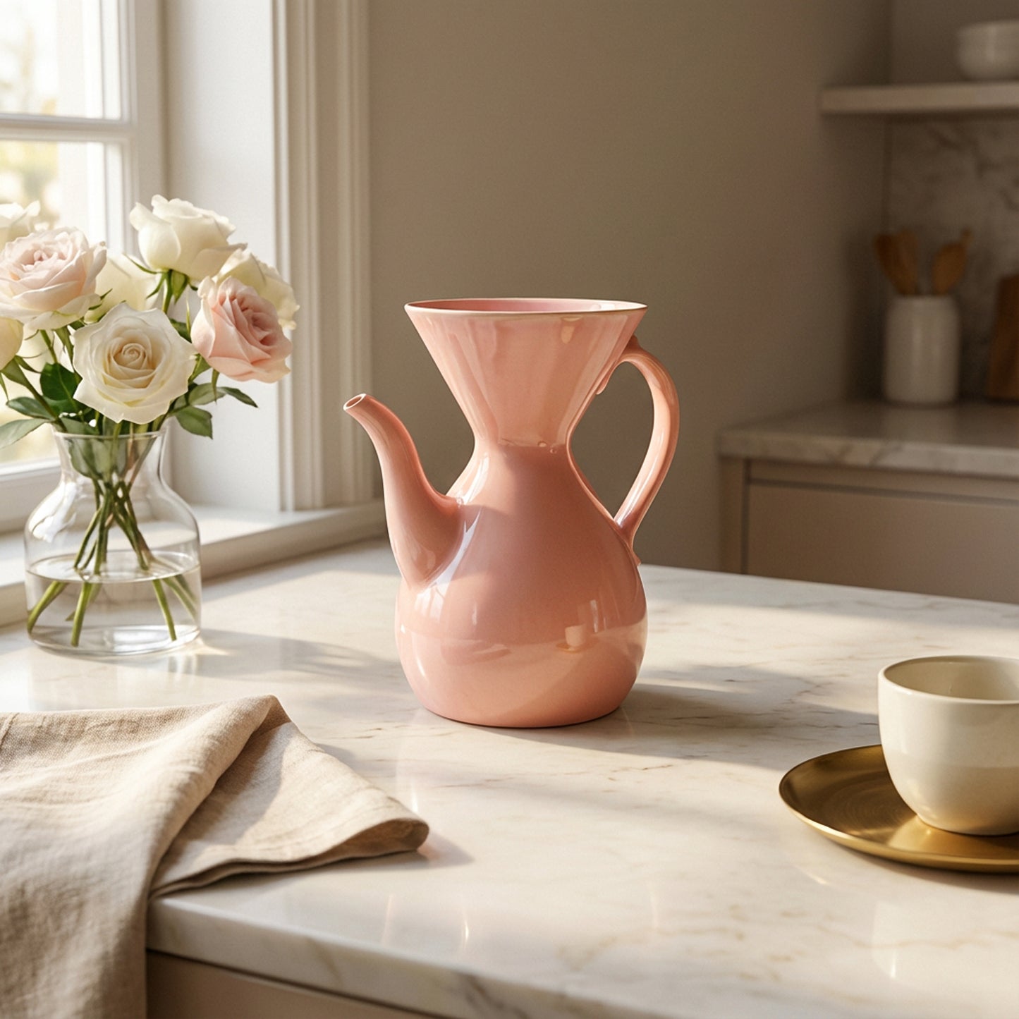 Victorian Pour Over Coffee Maker - Blush No. 1